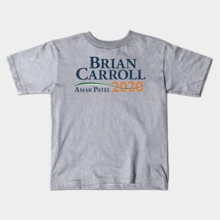 Brian Carroll Amar Patel 2020 Campaign Logo Vintage Distressed Kids T-Shirt